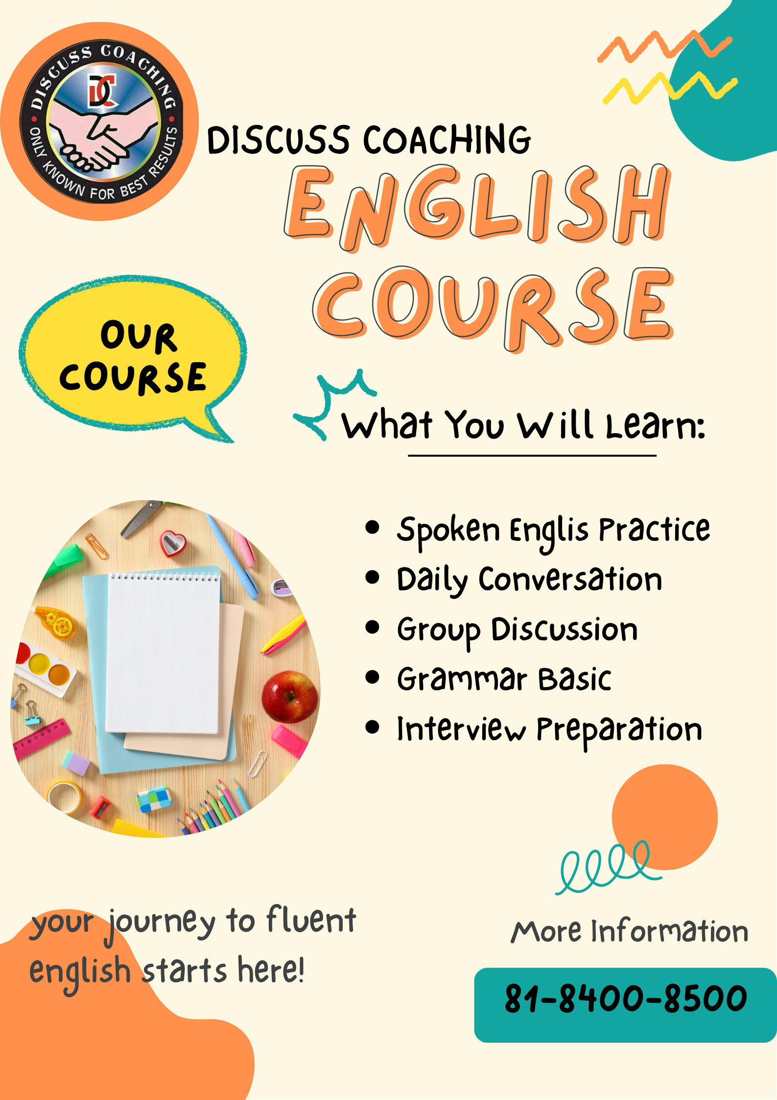 Best English Speaking Institute In Gurgaon | 8184008500 |Discuss Coaching